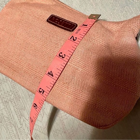 Rosetti Small Beige Tan Purse With Brown Leather Strap (34” strap) And Accents - Picture 16 of 16